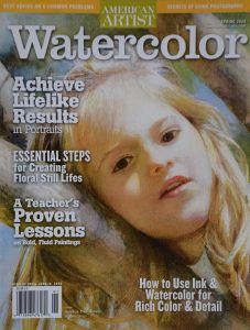 Watercolor magazine cover